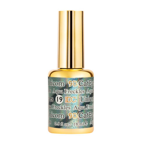 Unicorn #19 - Aqua Freckles - 9D Cat Eyes 0.6 fl oz