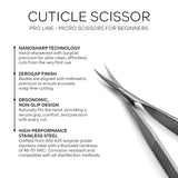 Professional Cuticle Scissor - Pro Line - Micro Scissors For Beginners