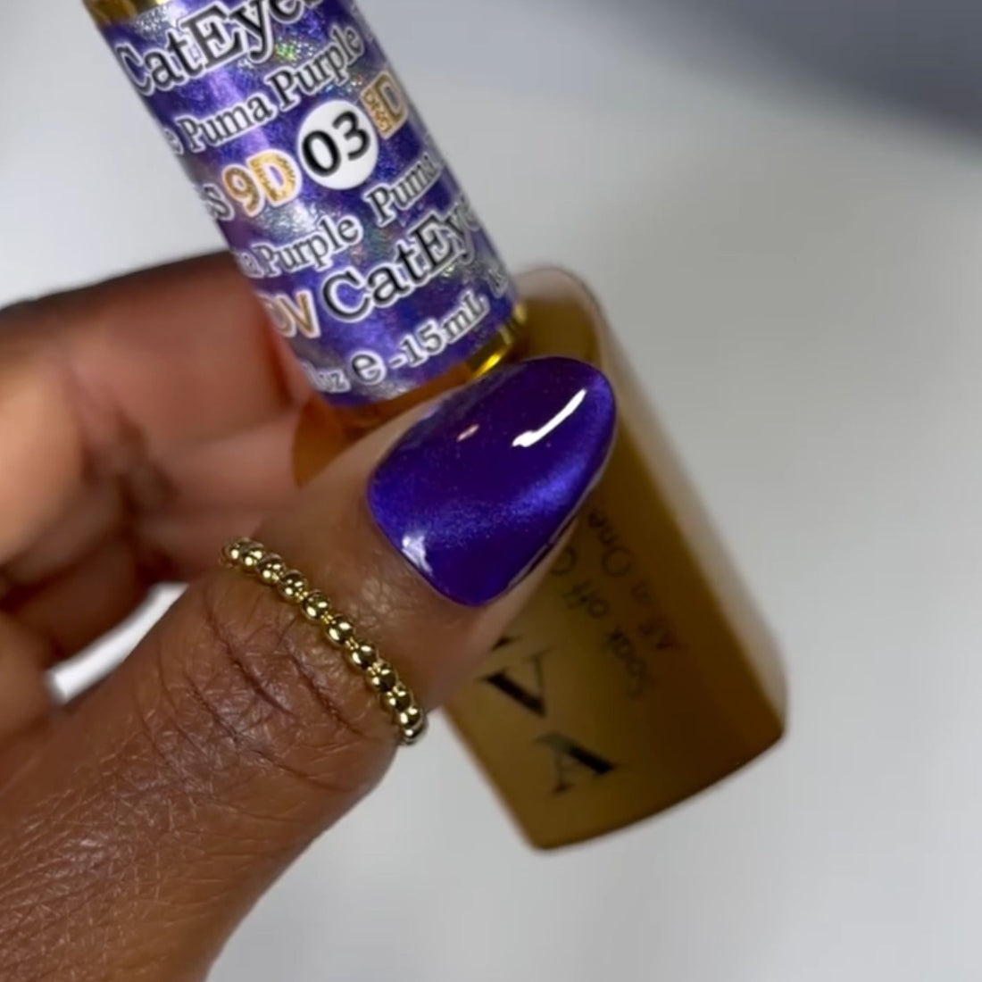 Diva 9D Cat Eyes Glass Ball #03 - Puma Purple