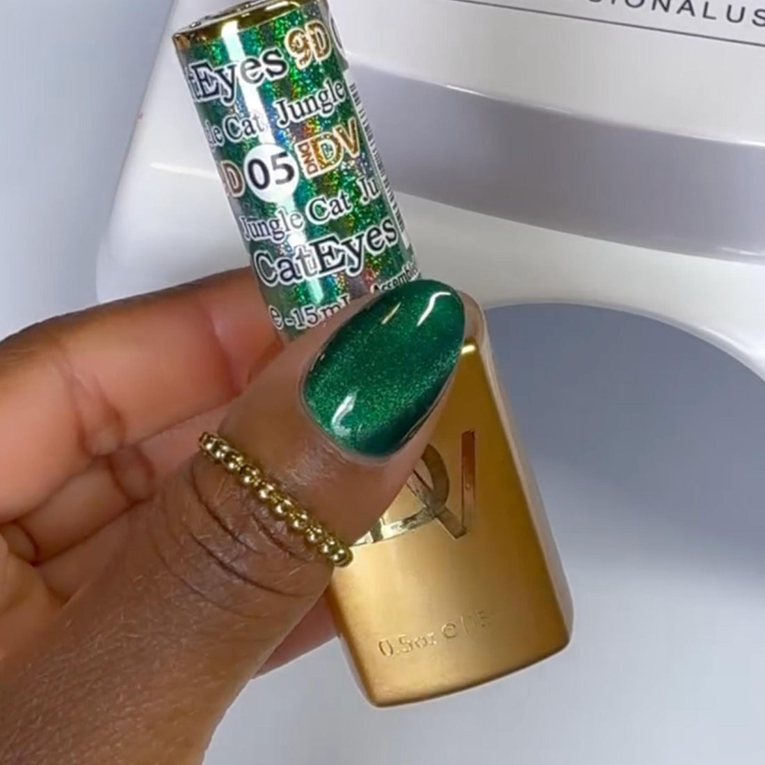 Diva 9D Cat Eyes Glass Ball #05 - Jungle Cat