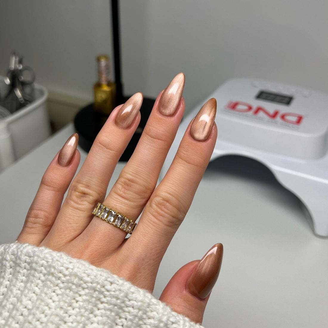 Diva 9D Cat Eyes Glass Ball #07 - Tiger Eyes