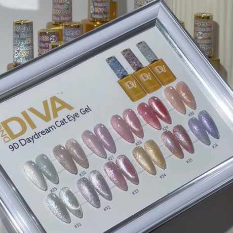 DIVA Framed Color Chart — 9D Cat Eye Daydream
