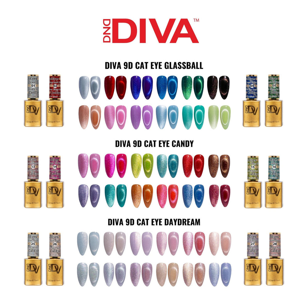 *Bundle DIVA 9D Cat Eye Collection – 36 Set