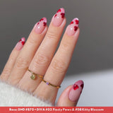 Diva 9D Cat Eyes Glass Ball #08 - Kitty Blossom