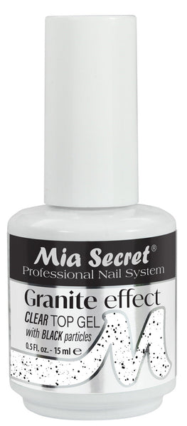 Granite Effect Clear Top Gel (with Black Particles)