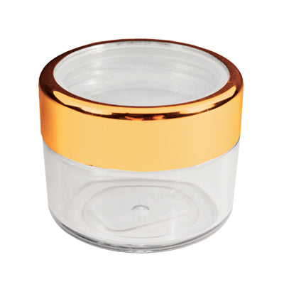 Twist Cap Jar with Gold Rim - 18ml/.61 oz.