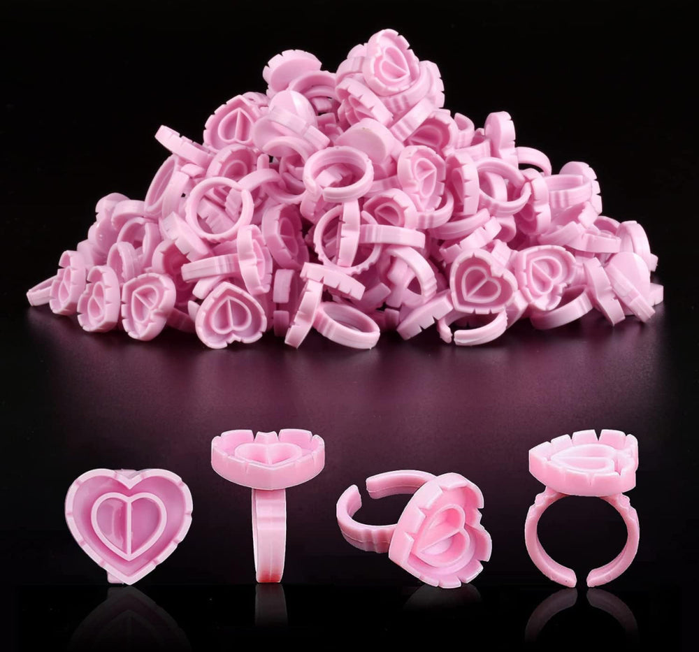 *Glue Ring Heart Shape - 100PC