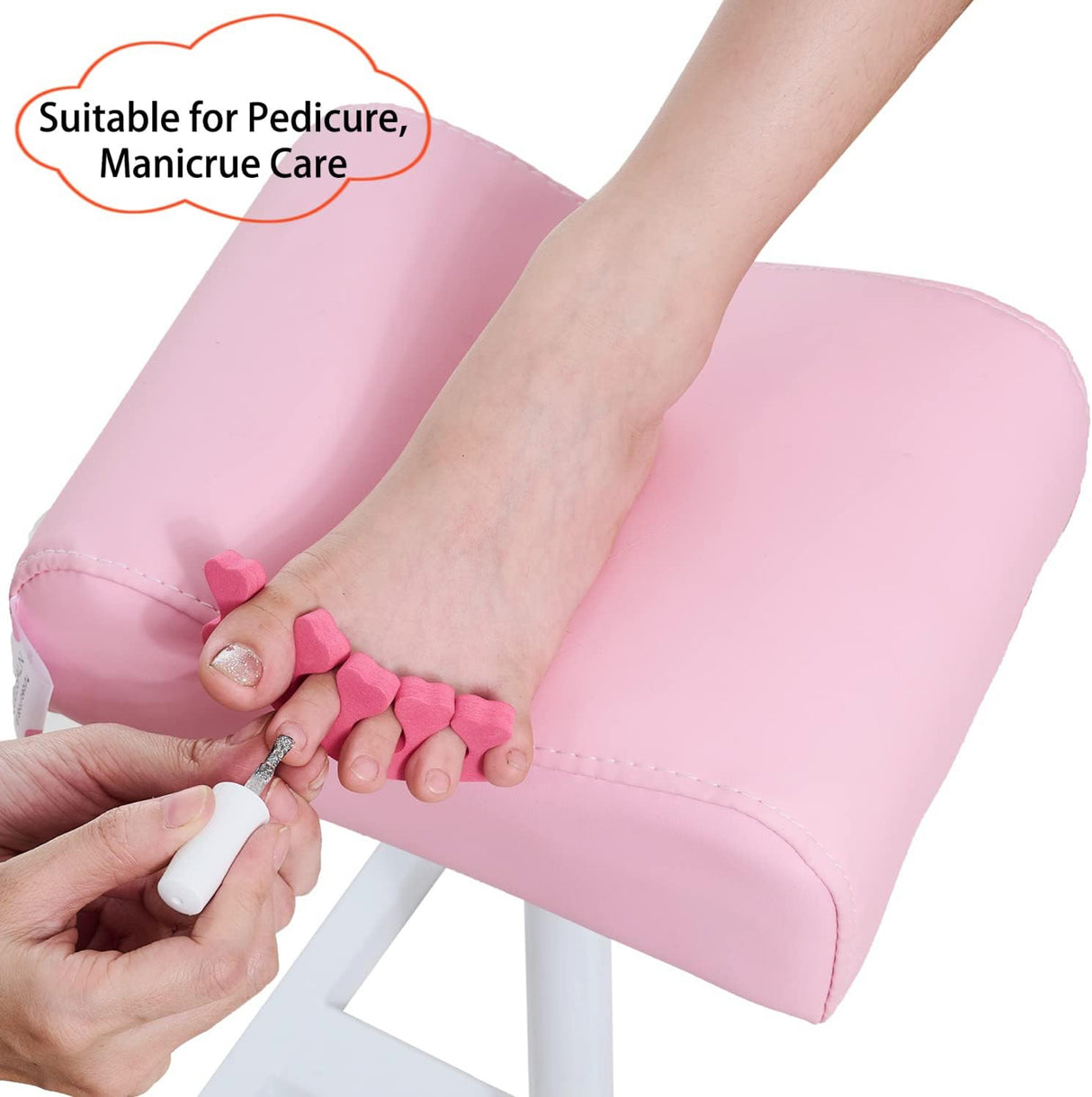 Adjustable Pedicure Stool - Pink