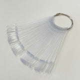 50pc. Round Nail Tip Display w/ Ring - #3