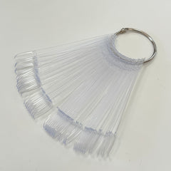 50pc. Round Nail Tip Display w/ Ring - #3