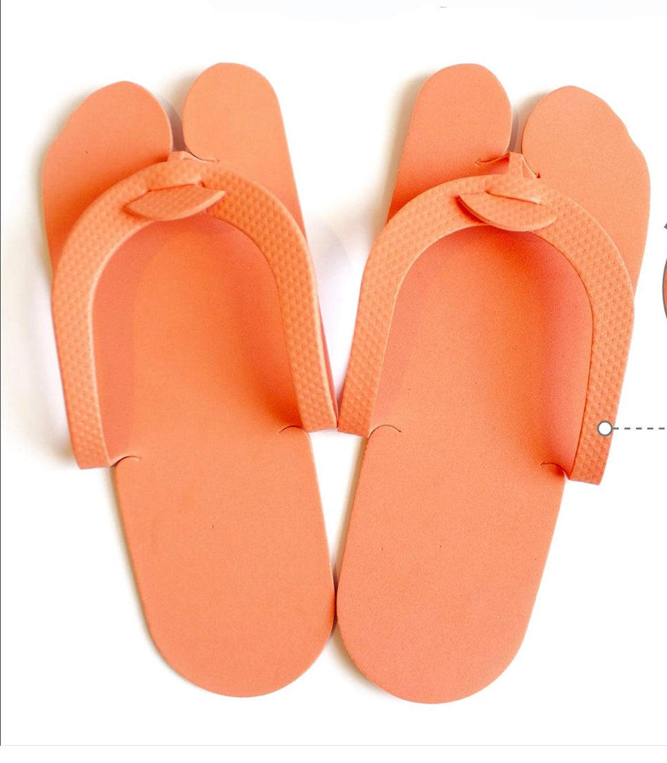 Single Pair Disposable Pedicure Thong Slippers