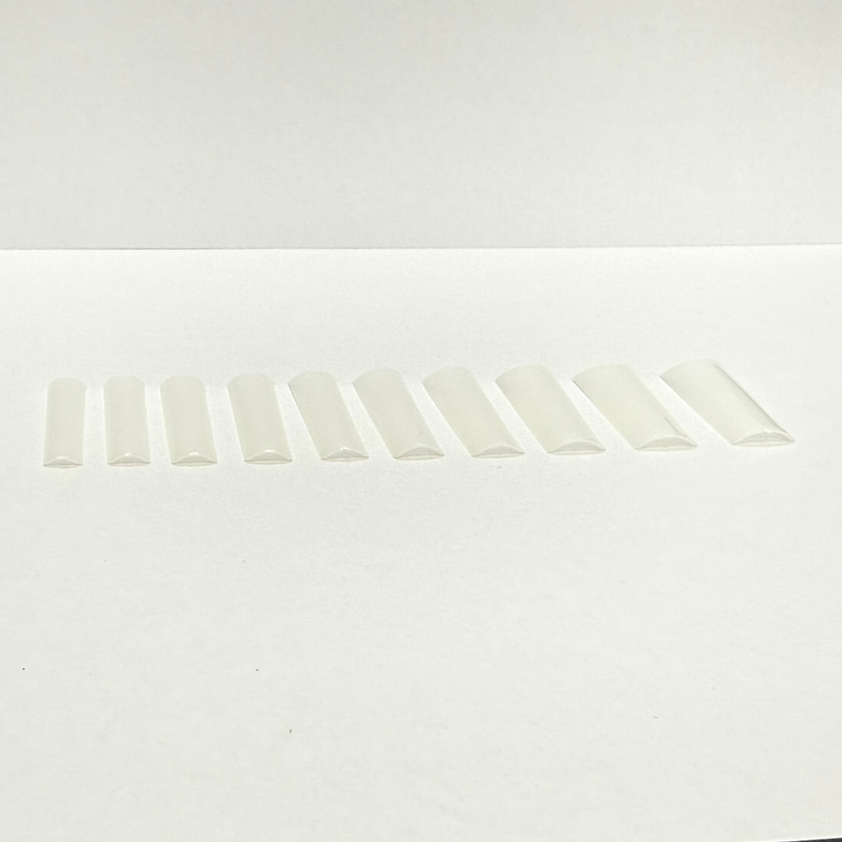 XL No C Square Natural Nail Tip Box - 500 pcs