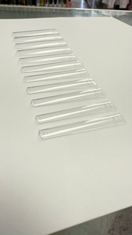 3XL NO C Curve Square Clear Nail Tips - Bag 5O4pc