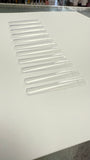 3XL NO C Curve Square Clear Nail Tips - Bag 5O4pc