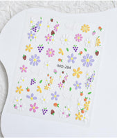 3D Mix Flower Stickers - MO-284