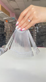 Square Display Nail Color Chart Clear #1