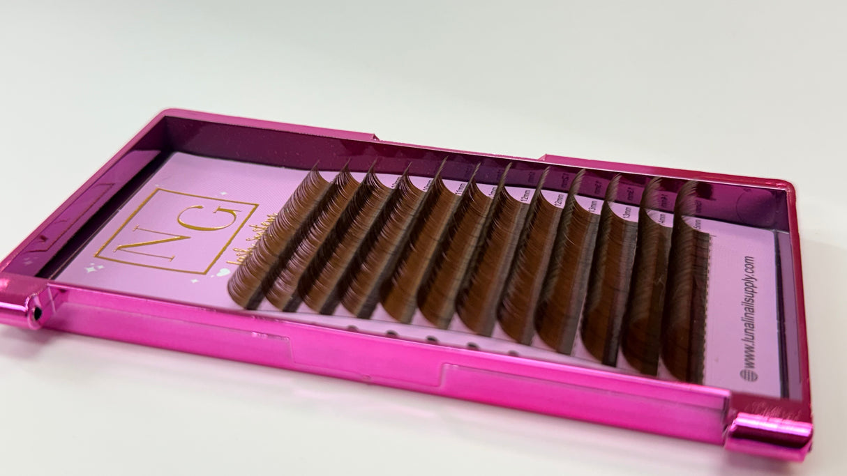 CC Curl - 0.05 - Mix to 8mm-15mm - Brown lashes