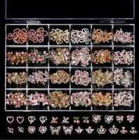 Pink Valentine Mix Rhinestone Kit Box #1 - 24 Style