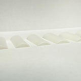 XL No C Square Natural Nail Tip Box - 500 pcs