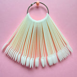 50pc. Round Nail Tip Display w/ Ring