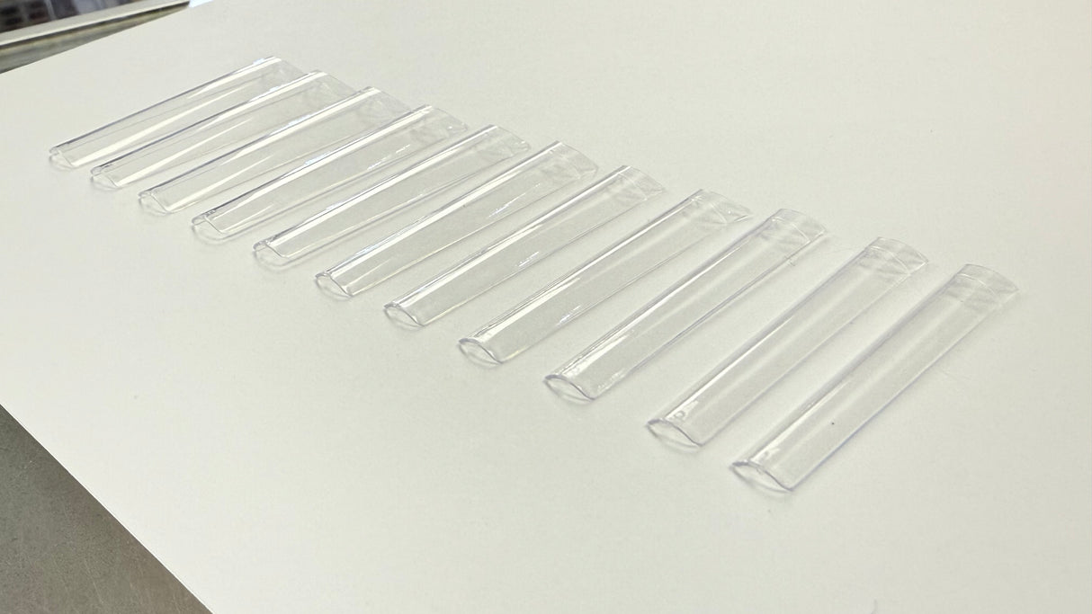 3XL NO C Curve Square Clear Nail Tips - Bag 5O4pc