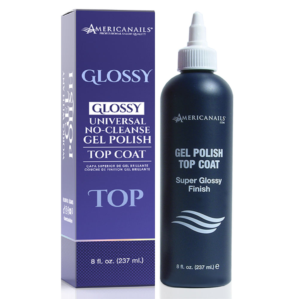 No-Cleanse Gel Polish Top Coat | Glossy Finish 8oz