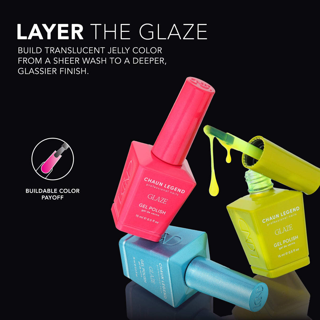 The Glaze Collection layers to build translucency from sheer to glassy