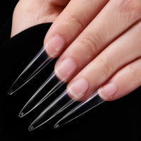 3XL Clear Extreme Stiletto Nail Tips