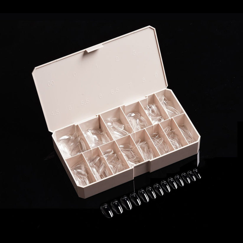 PRO-X Soft Gel Nail Tips 23 - Natural Round Medium - 14 Sizes | 600pc