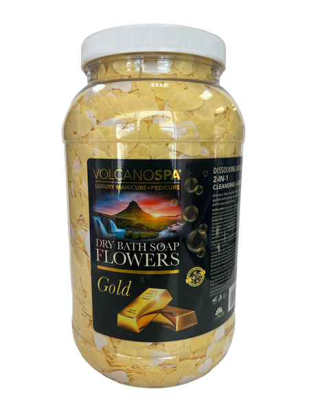 Dry Bath Soap Flowers 1 Gallon - Gold CB