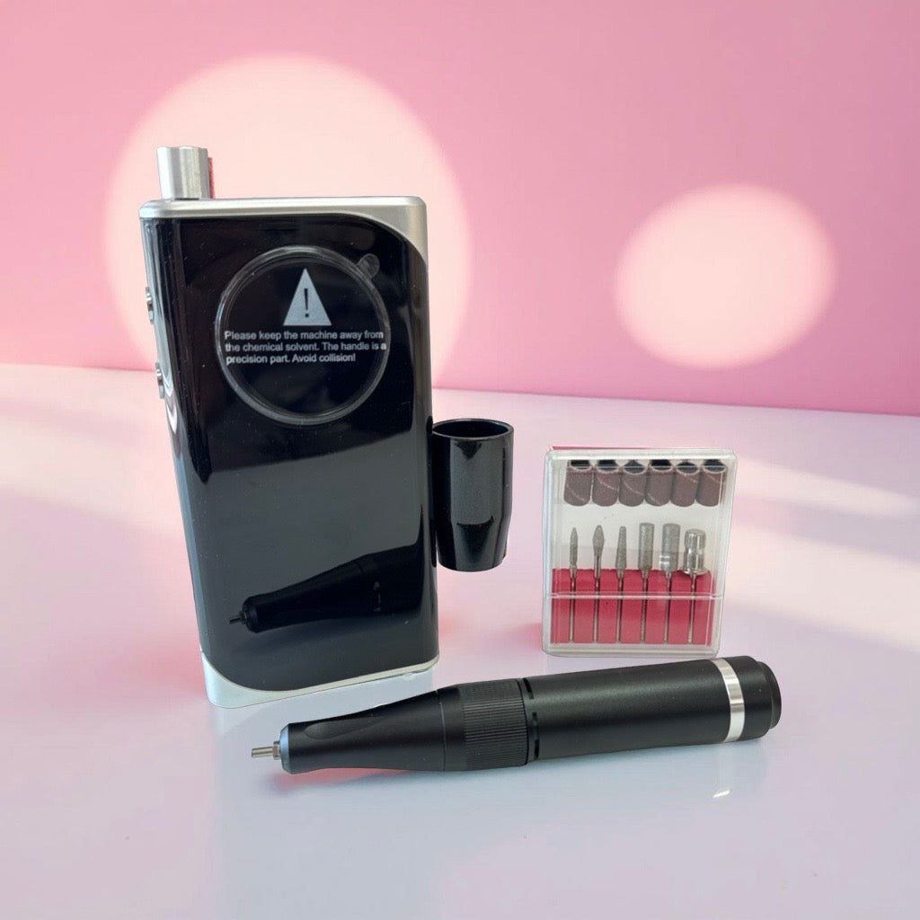 Nail Drill - 35,000 Rpm - Rechargeable - Black