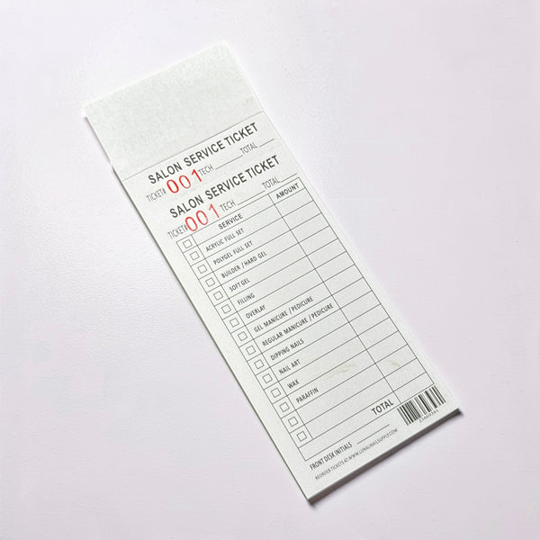 1pc Receipt Book -Salon Service Ticket Lunali