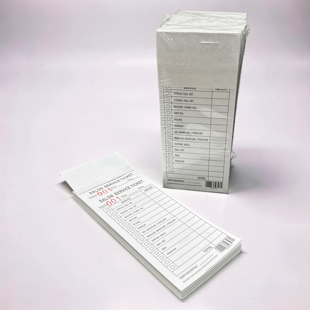 *Receipt Book -Salon Service Ticket Lunali