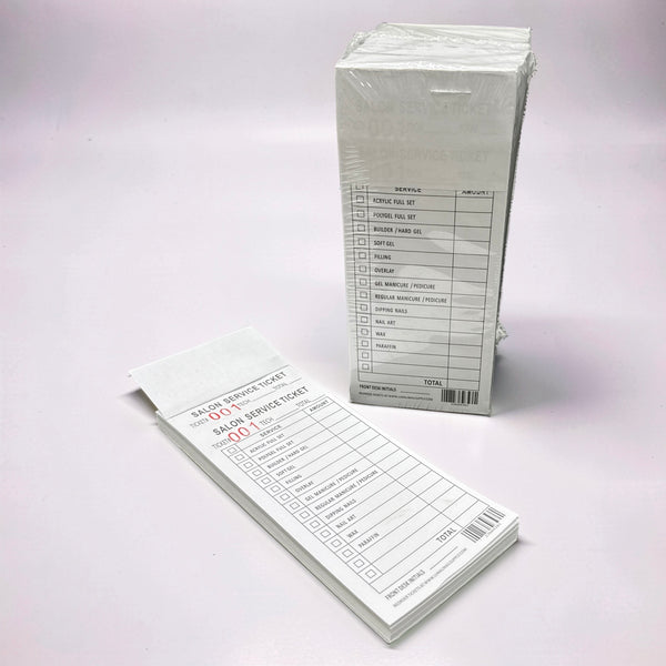 *Receipt Book -Salon Service Ticket Lunali
