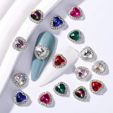 3D Heart Nail  Charms Mix Colors