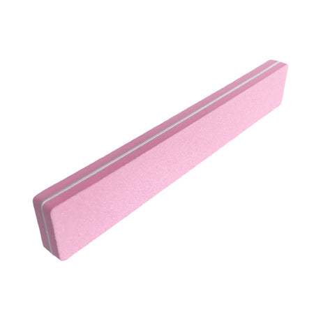 *PK 10pc Square Sponge Pink File - 100/150