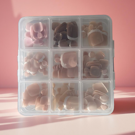 Press On Toe Nail Tip Box - Square|Almond|Round|Coffin