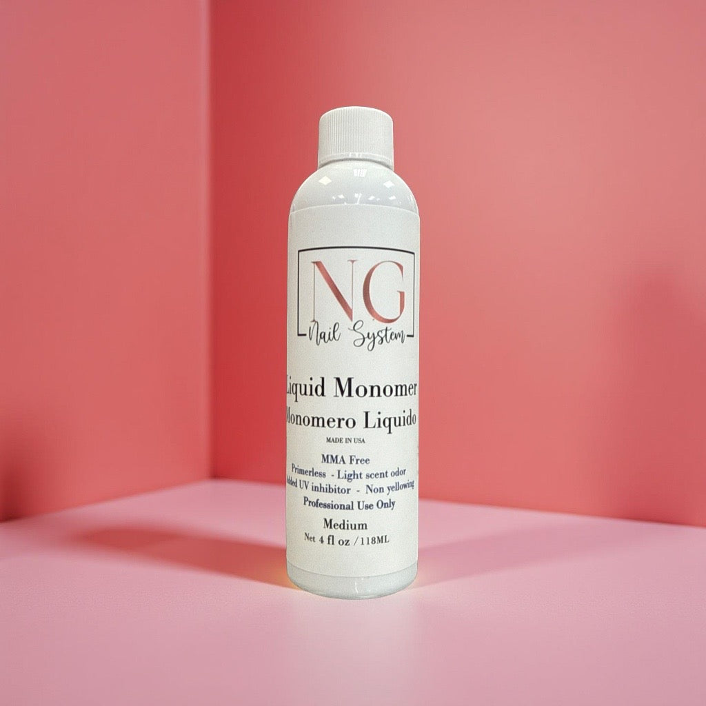 NG Nail System - Medium Dry  Liquid Monomer 4oz (No MMA)