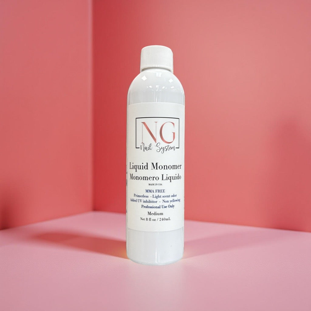 NG Nail System - Medium Dry  Liquid Monomer 8oz (No MMA)
