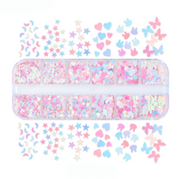 Sequin Mix Pinks Holografic - 12 Styles