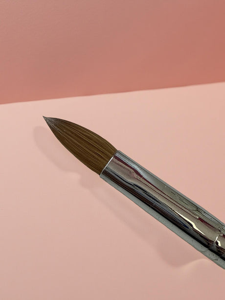 Crimped Brown Brush #22 - 100% Kolinsky