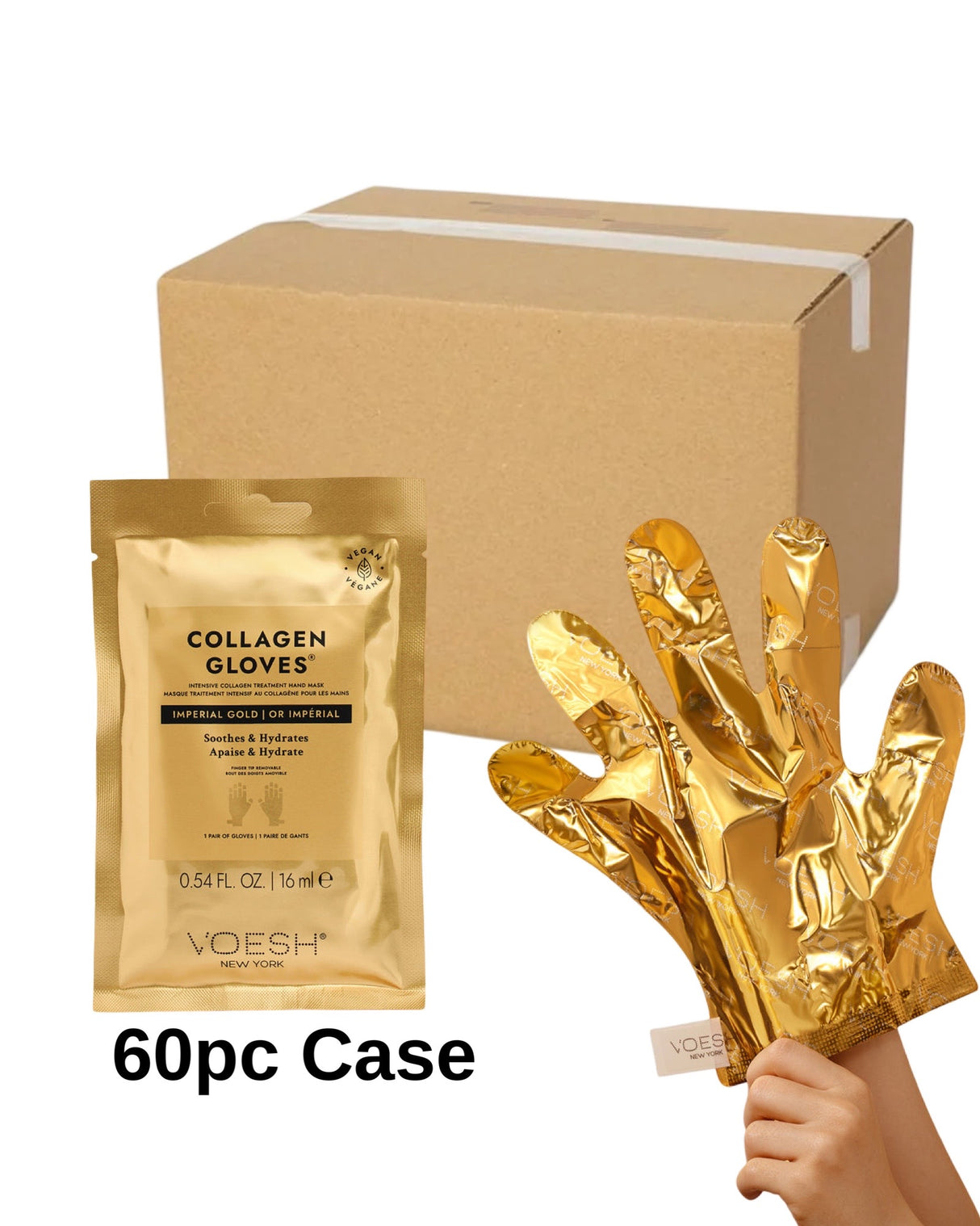 *Box Collagen Glove Imperial Gold - 60pc