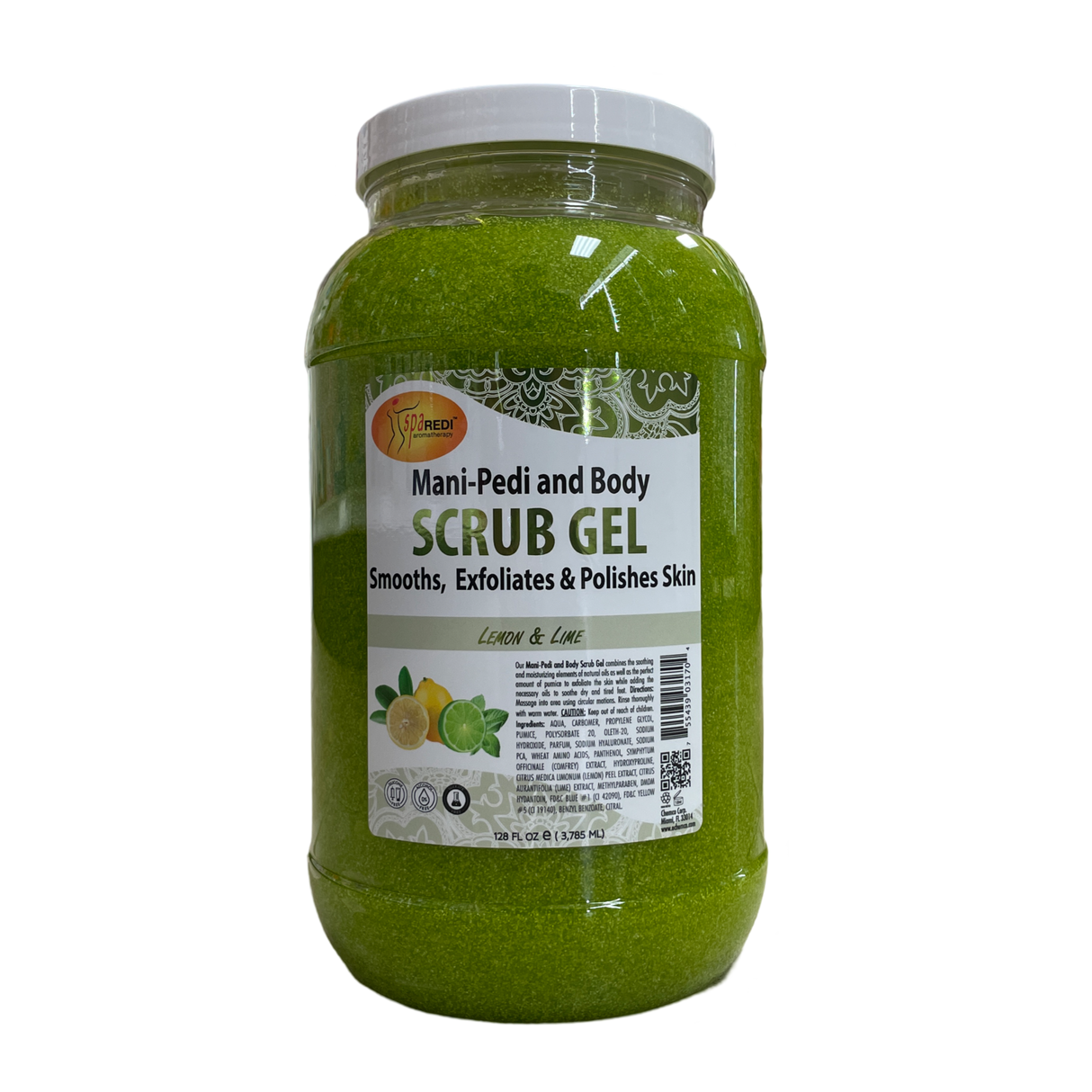 Lemon Lime Pedi Scrub Gel -128oz