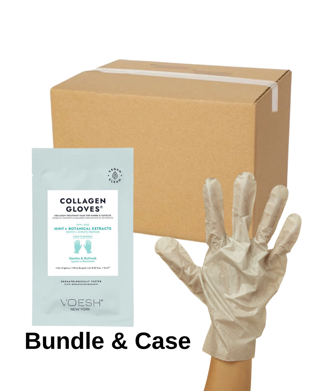 *Box Collagen Glove With Mint & Botanical Extracts Bundle | Case