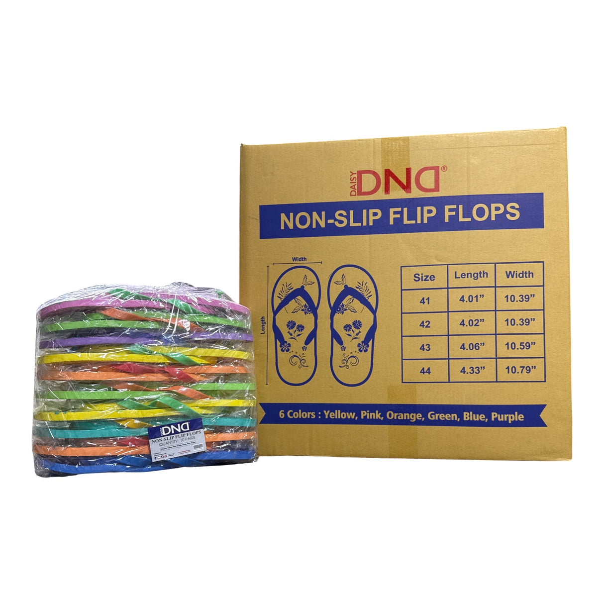 *Case DND Non Slip Pedicure Sandals - 100 Pair/Case