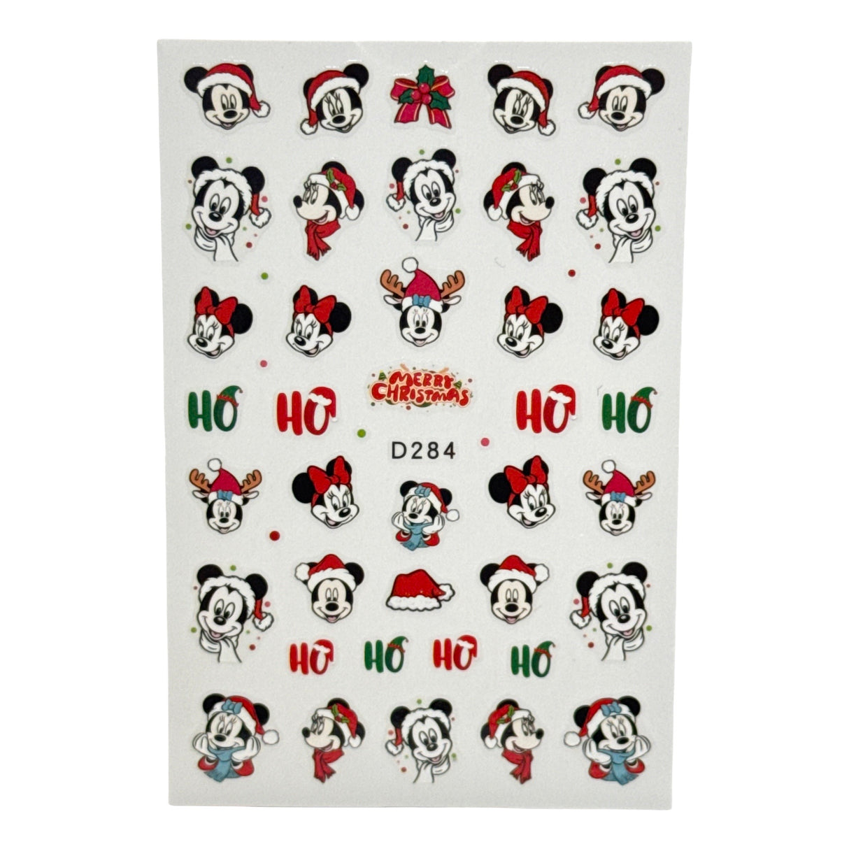 Mickey Mouse  Christmas  Nail Stickers  D284