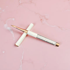 3D Brush #2 - Kolinsky | White Metal Handle
