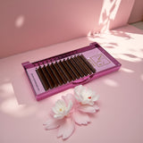 0.05 D Curl - Mix  8mm to 15mm Brown lashes