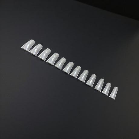 Full Cover Short Duck Clear Acrylic Tips - Bag 504 pc