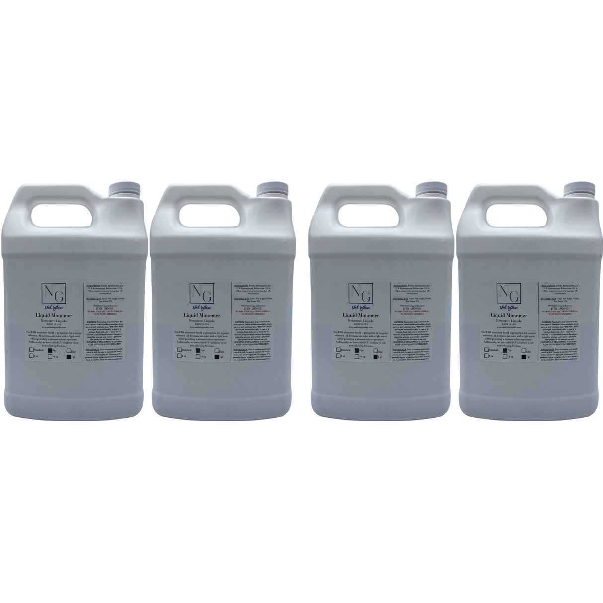 *Case NG Nail System - Medium Dry Monomer 4 Gallon (No MMA)